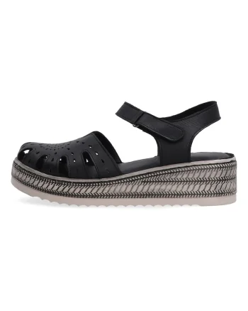Sandale din piele cu partea superioara decorativa