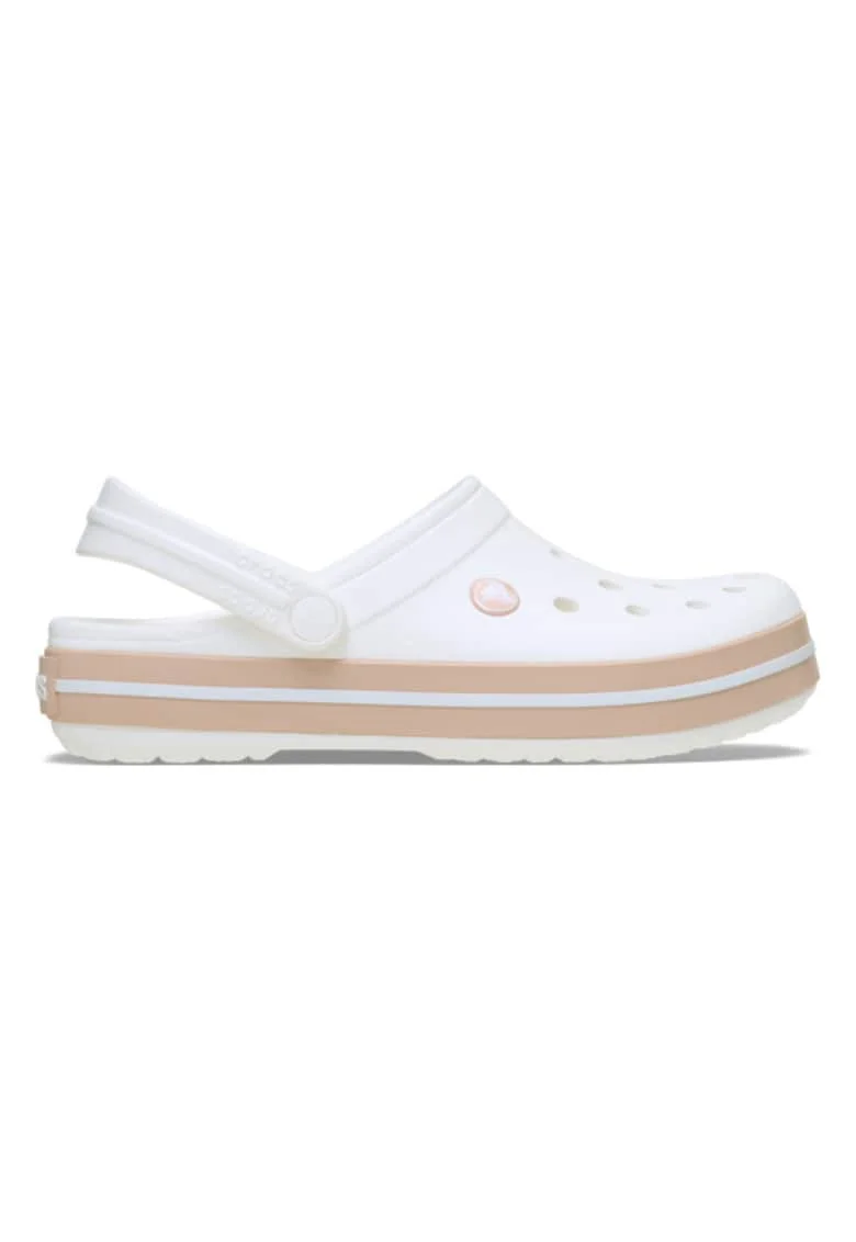 Saboti  Crocband 41-42 EU - M8/W10 US Alb - White/Pink Caramel