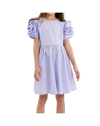 Rochie Fetiță Kate Violet Elegantă – Culoare Lavandă, Confortabilă și Ideală pentru Ocazii Speciale, Violet