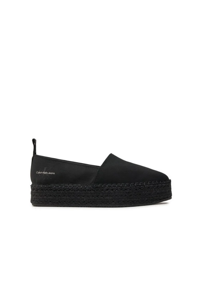 Espadrile dama,  material textil, negru
