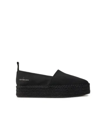Espadrile dama,  material textil, negru
