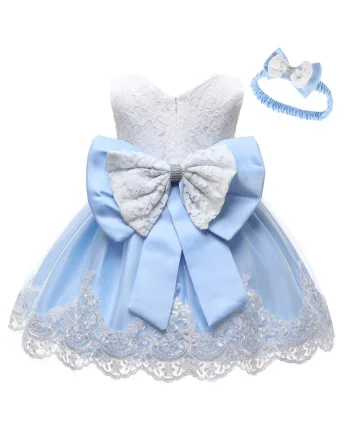 Rochie fetite  tul, Albastru