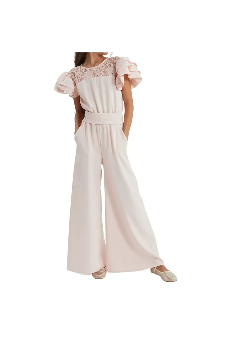Salopeta pentru fete, ZOYA Fashion, Beatrice, Textil, Roz, Roz