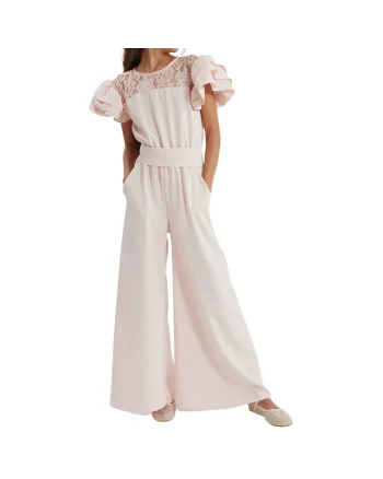 Salopeta pentru fete, ZOYA Fashion, Beatrice, Textil, Roz, Roz