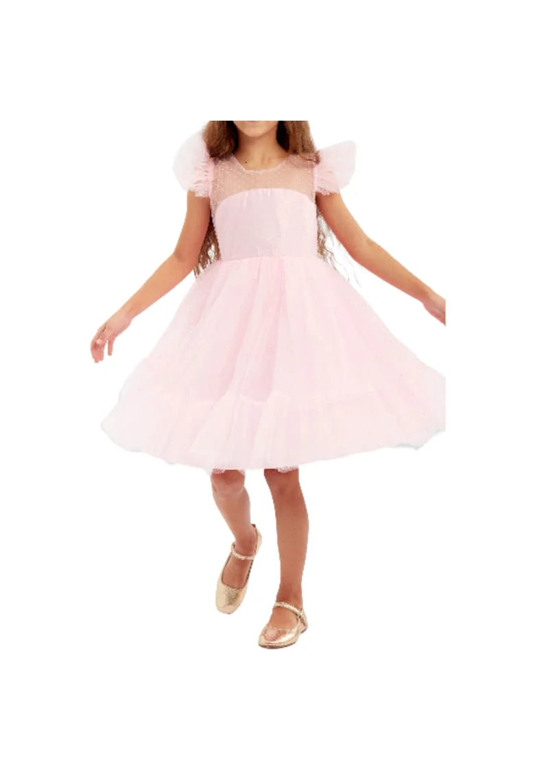 Rochie de fetite,  Ornella, Tul, Roz, Roz