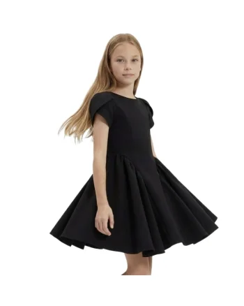 Rochie eleganta pentru fetite  Rumi, evazata, Negru, Negru