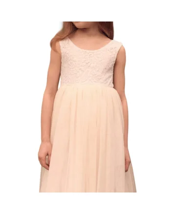 Rochie de fetite,  Liv, Tul, Bej, Bej