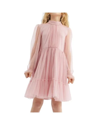 Rochie roz elegantă pentru fetițe Oktavia - Perfectă pentru ocazii speciale și confort zilnic, Roz