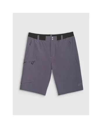 Pantaloni scurti de trekking  elastici, gri, pentru drumetii, gri