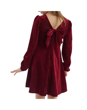 Rochie Fetițe Melissa Bordo - Eleganță, Confort și Stil pentru Evenimente Speciale, Visiniu