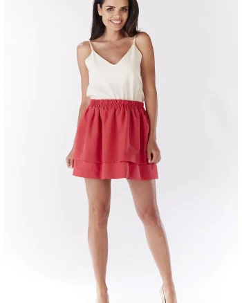 Fusta A179 pentru dama  Poliesterwqf, Fucsia