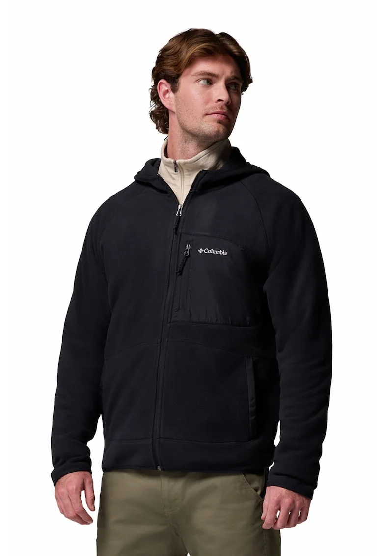 Hanorac pentru trekking Fast Trek, Negru