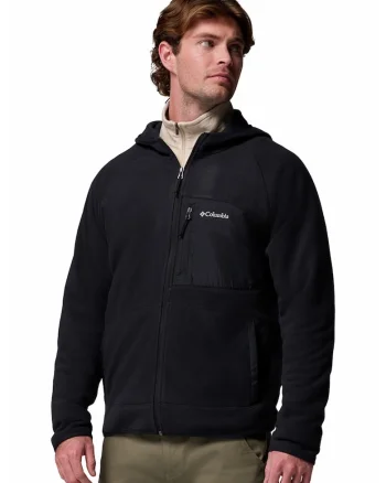 Hanorac pentru trekking Fast Trek, Negru
