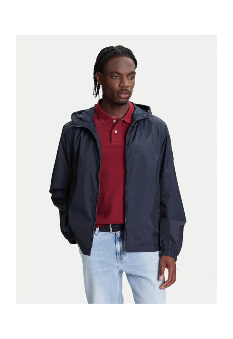 Geaca de tranzitie barbati,  bleumarin, 100% poliester reciclat,