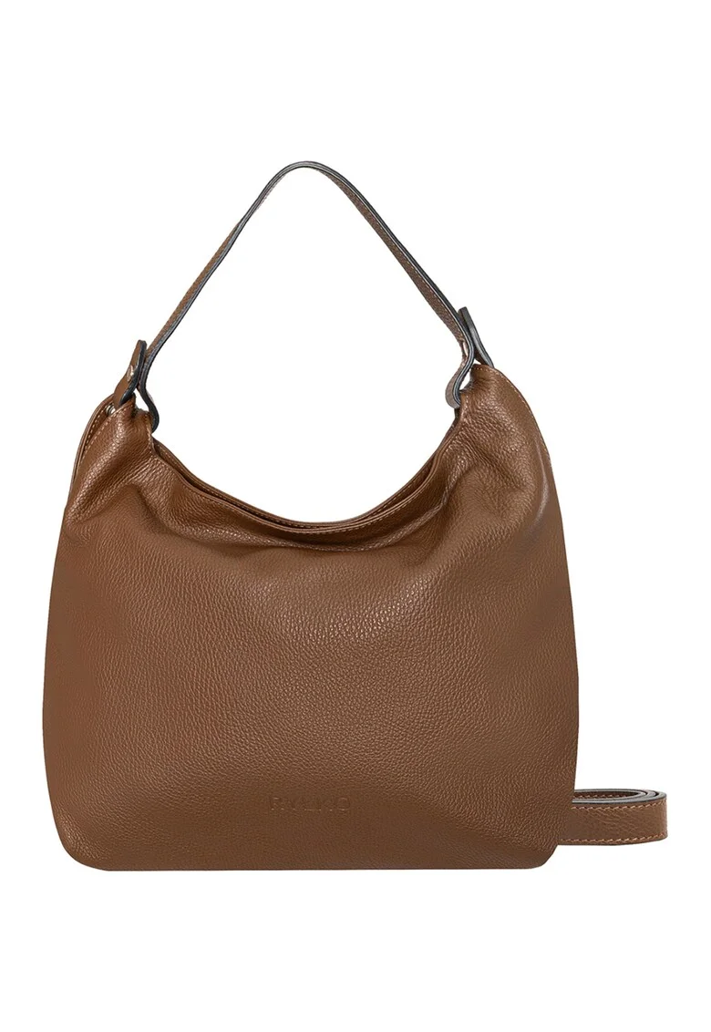 Geanta hobo de piele, Caramel