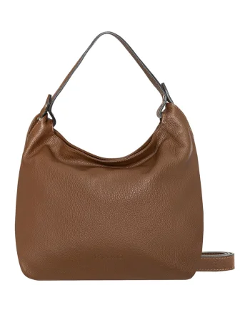 Geanta hobo de piele, Caramel
