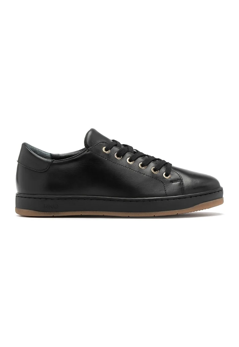 Pantofi sport low-cut de piele, Negru