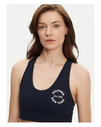 Top dama,  bleumarin, 86% bumbac organic,