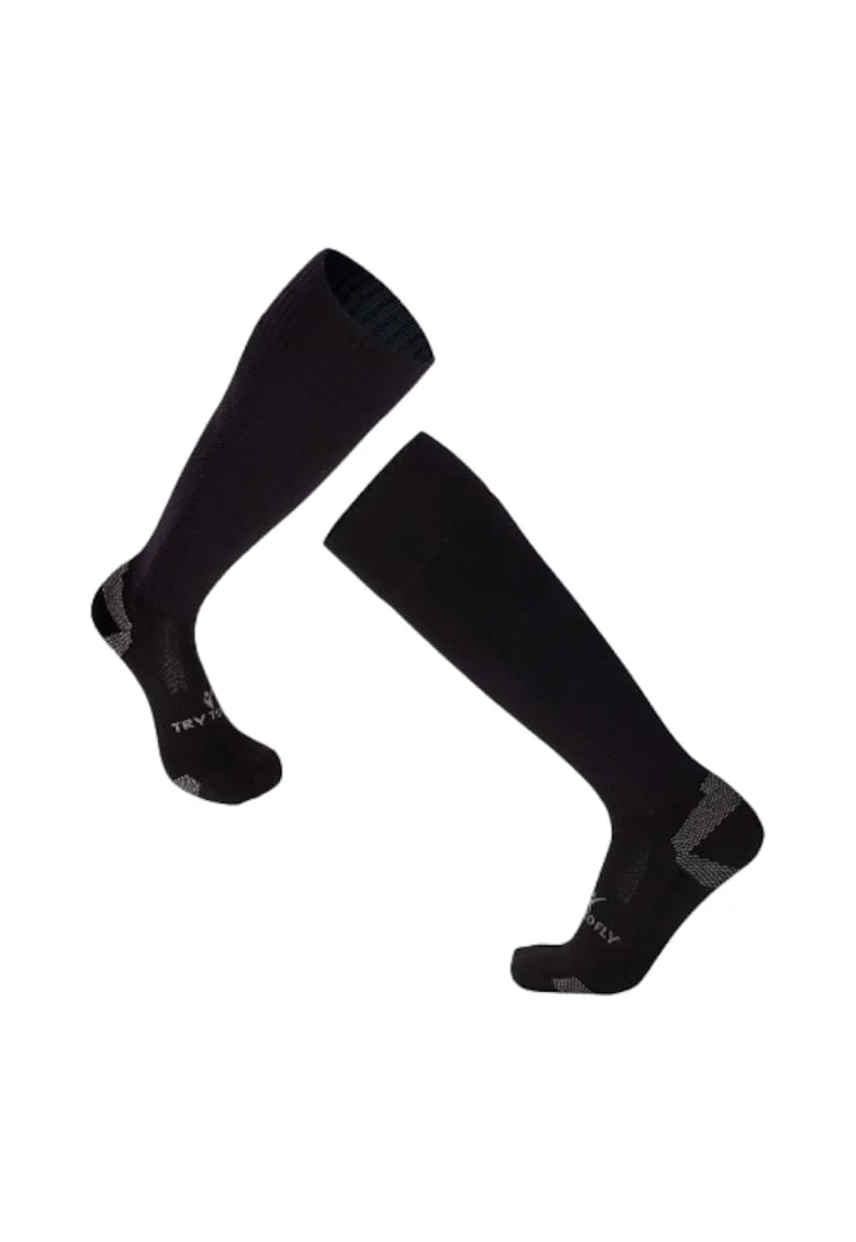 Sosete de fotbal lungi 3/4 - Negru