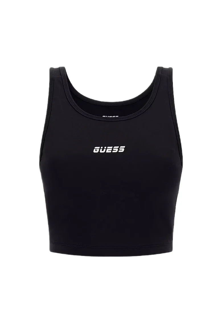 Top sport,  poliamida, negru, Negru