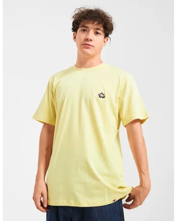 Tricou unisex cu logo, Galben pal