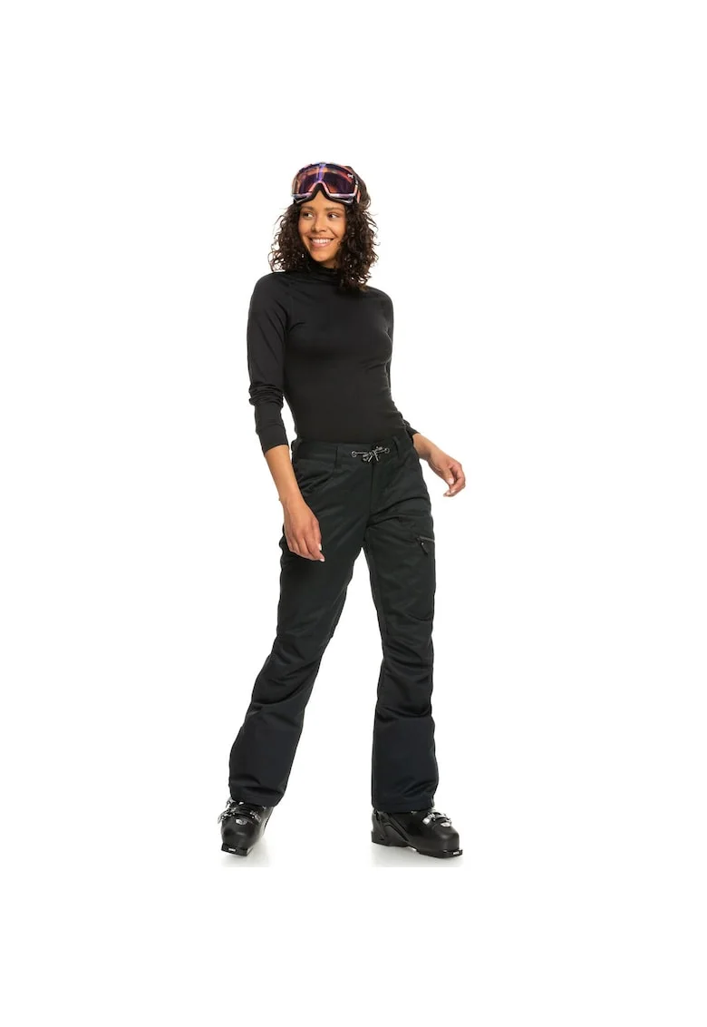 Pantaloni de ski  Poliester, Roz, Negru