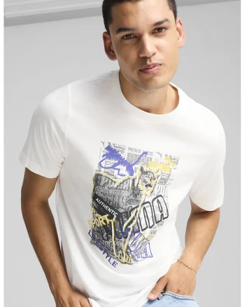 Tricou de bumbac cu imprimeu, Galben pal/Alb optic/Albastru indigo