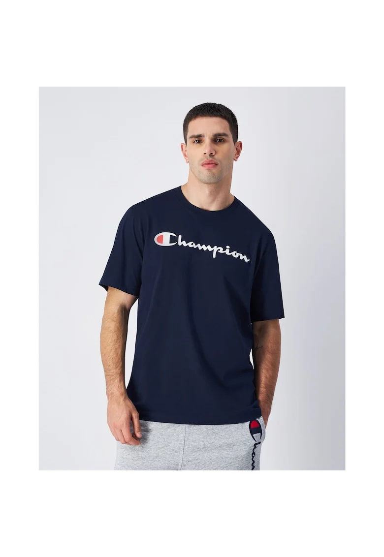 Tricou barbati  Bumbac, Albastru inchis
