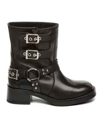 Ghete de piele Becase, Negru