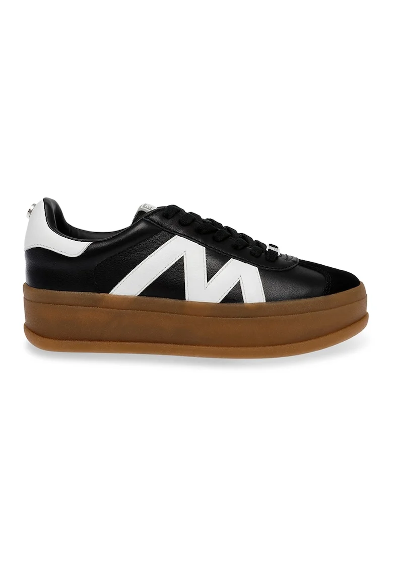 Pantofi sport cu sireturi, Alb/Negru