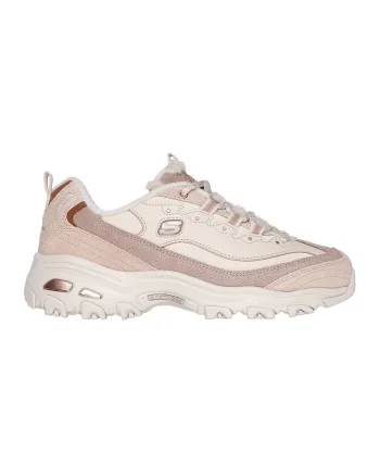 Pantofi sport cu garnituri de piele intoarsa D'Lites, Roz prafuit