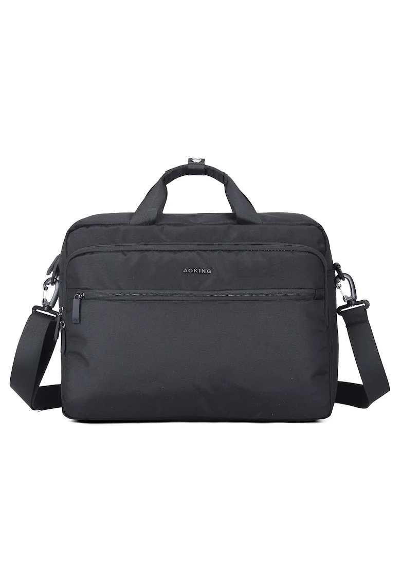 Geanta unisex cu bareta ajustabila pentru laptop, Negru