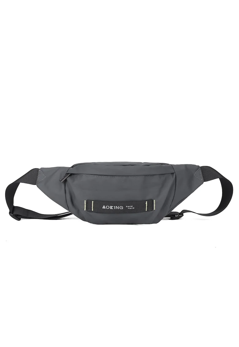 Borseta unisex cu bareta ajustabila, Gri