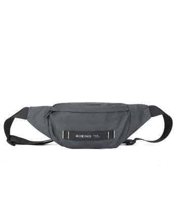 Borseta unisex cu bareta ajustabila, Gri