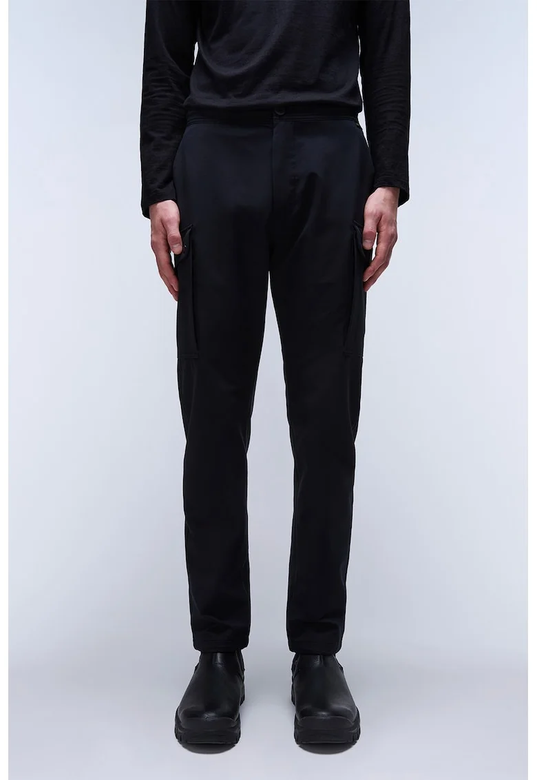 Pantaloni cargo cu finisaj rezistent la apa Broc, Negru