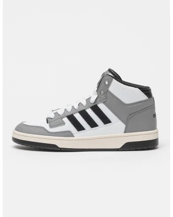 Pantofi mid-high pentru baschet Rapid Court, Alb/Negru/Gri