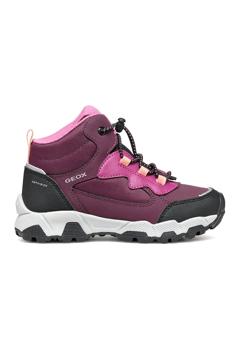 Ghete cu logo discret, Violet/Roz