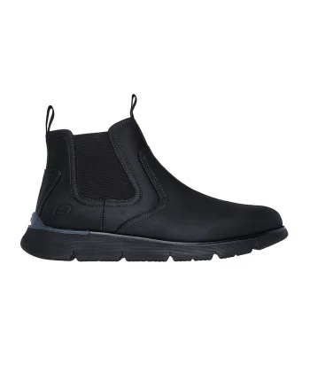 Ghete Chelsea de piele ecologica, Negru
