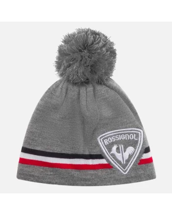 Caciula  Rooster Pompon, culoare gri, pentru barbati, marime universala
