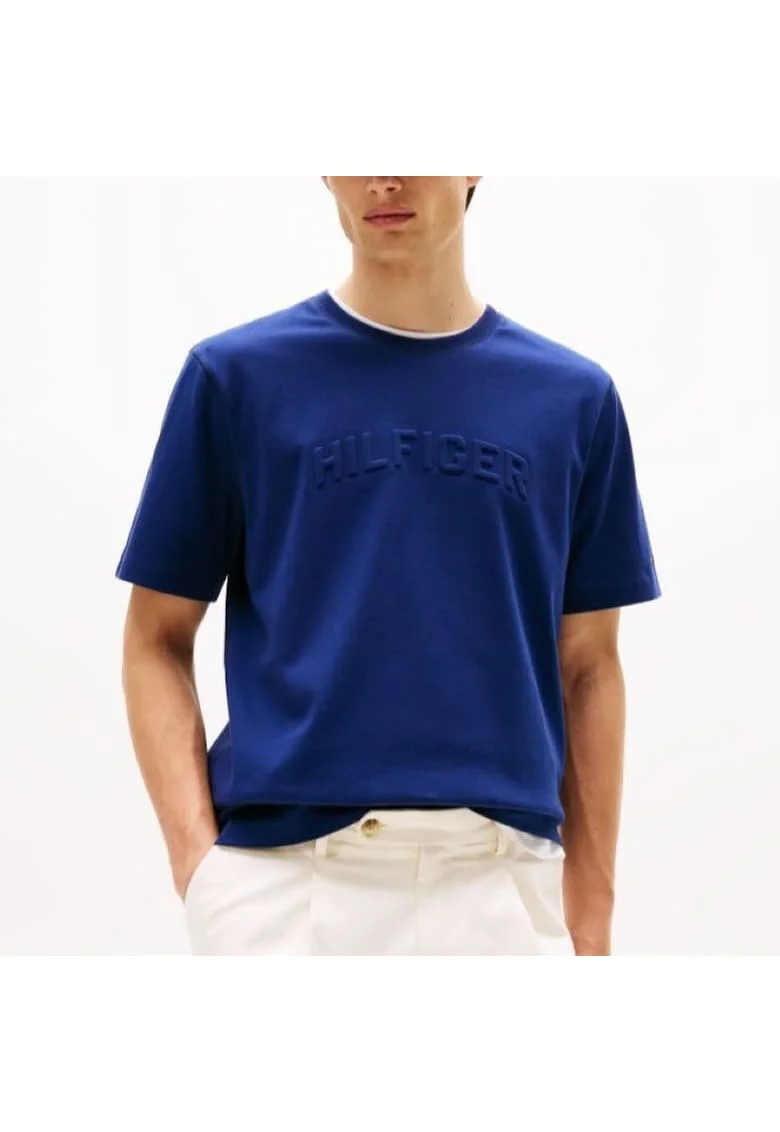 Tricou  HILFIGER ARCH EMBOSSED TEE-MW0MW39366-C7G