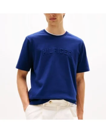 Tricou  HILFIGER ARCH EMBOSSED TEE-MW0MW39366-C7G