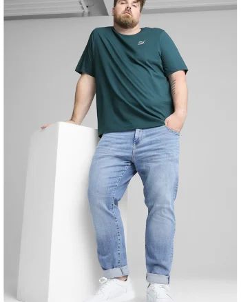 Tricou din bumbac cu decolteu la baza gatului Classics, Verde persan