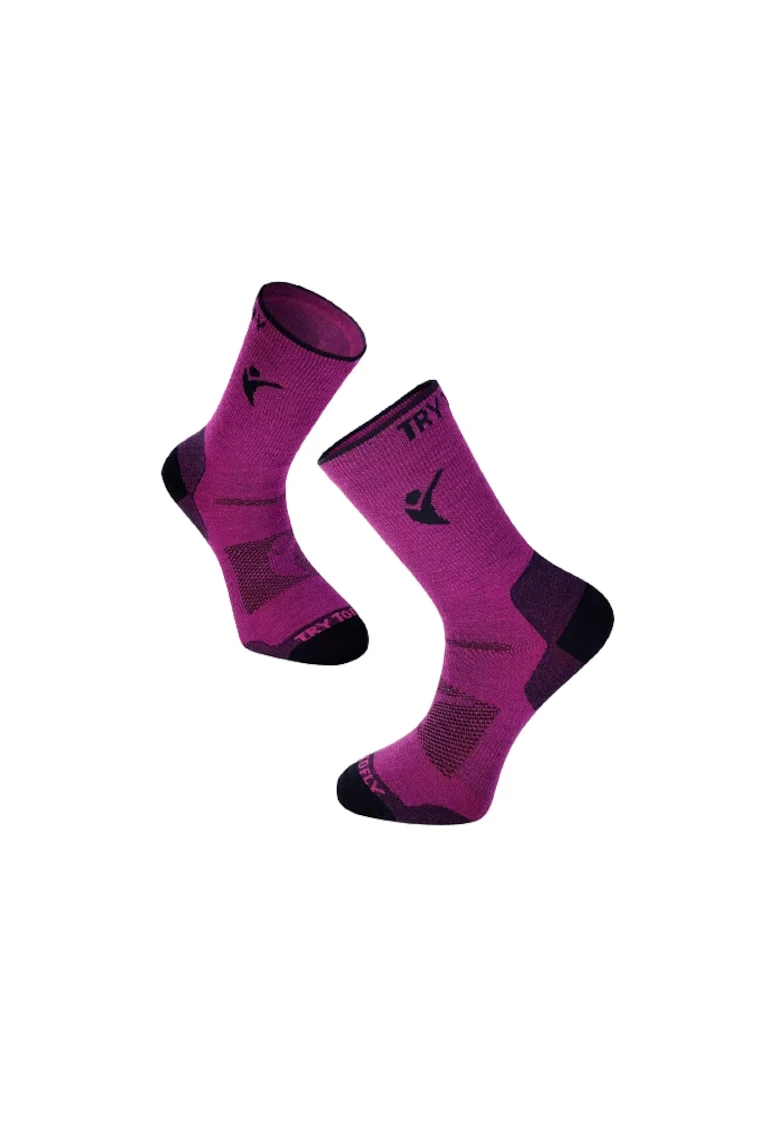 Sosete pentru turism montan HIKING SOCKS - 546797, Fucsia