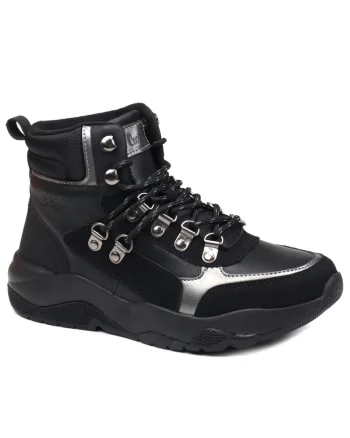 Ghete dama piele naturala LCJ24 03 3048LA, Negru