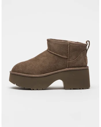Ghete din piele intoarsa Classic Ultra, Grej