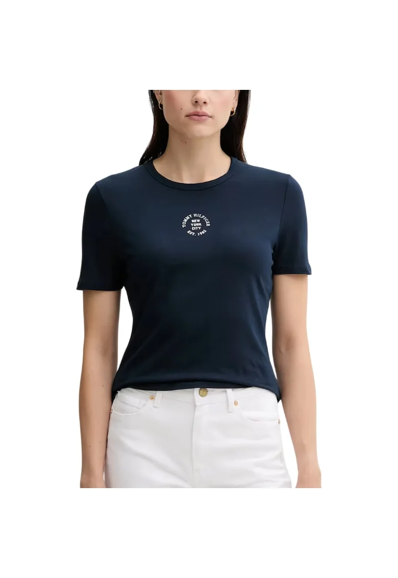 Tricou  STAMP LOGO SLIM C-NK SS TEE-WW0WW45809-C1G