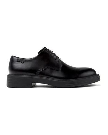 Pantofi de piele cu aspect uzat Verano, Negru