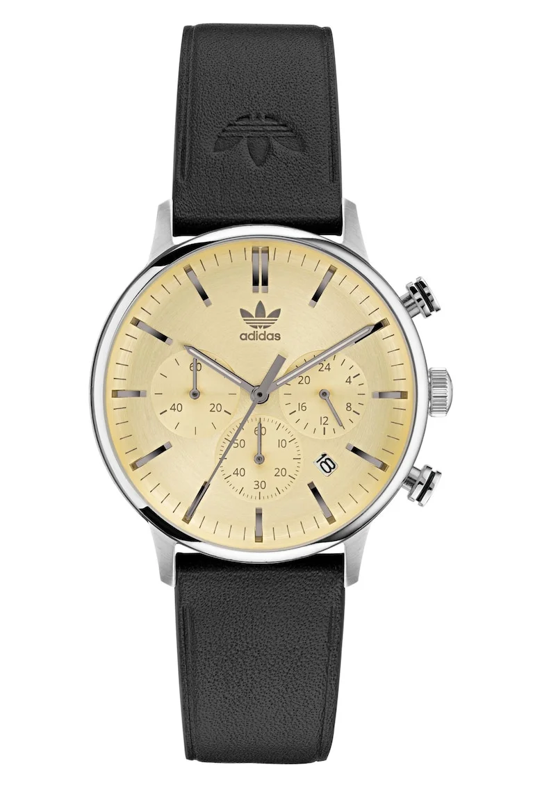 Ceas barbatesc  CODE ONE CHRONO, curea silicon, argintiu/negru