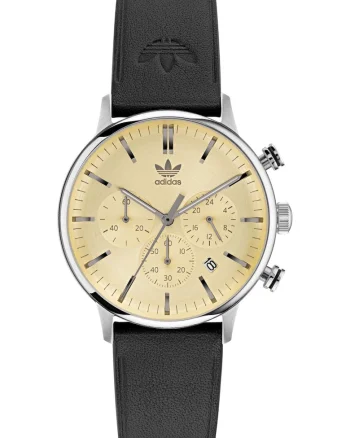 Ceas barbatesc  CODE ONE CHRONO, curea silicon, argintiu/negru