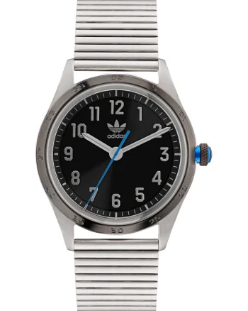 Ceas barbatesc  CODE FOUR, inox, analog, argintiu